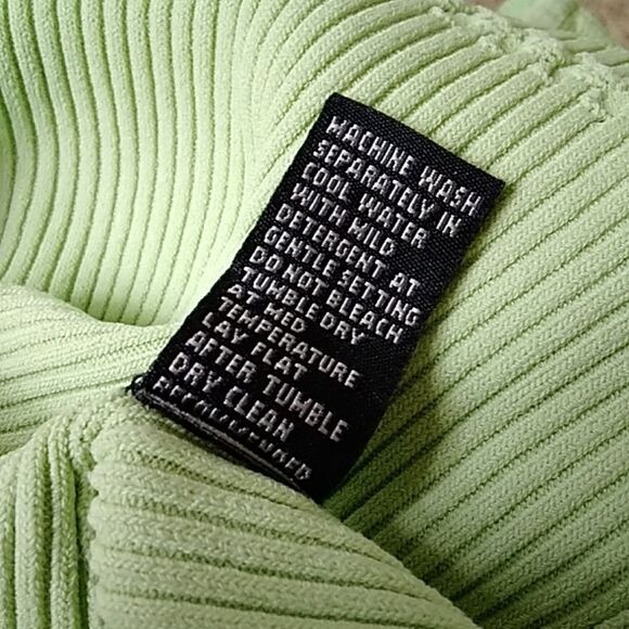 CYRUS GREEN RIBBED WOMEN BLOUSE SIZE S - Picture 8 of 9